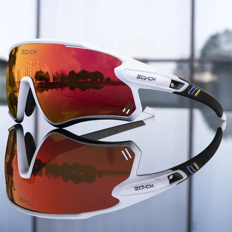 Scvcn Mens Photochromic Sunglasses Cycling Glasses Mountain Bike