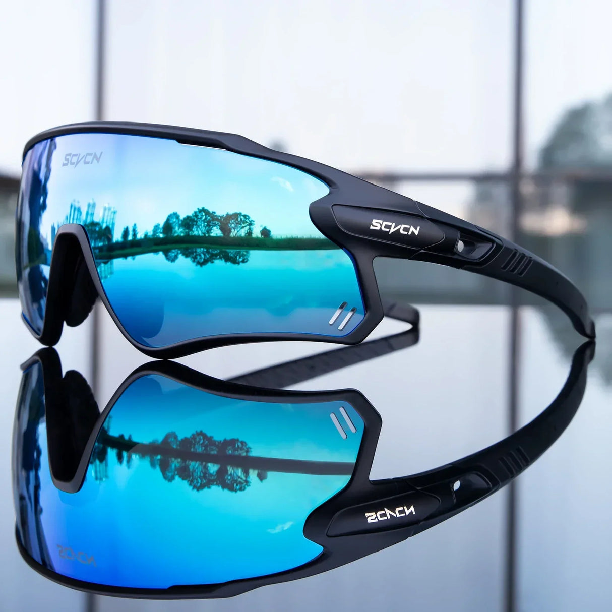 Scvcn Mens Photochromic Sunglasses Cycling Glasses Mountain Bike