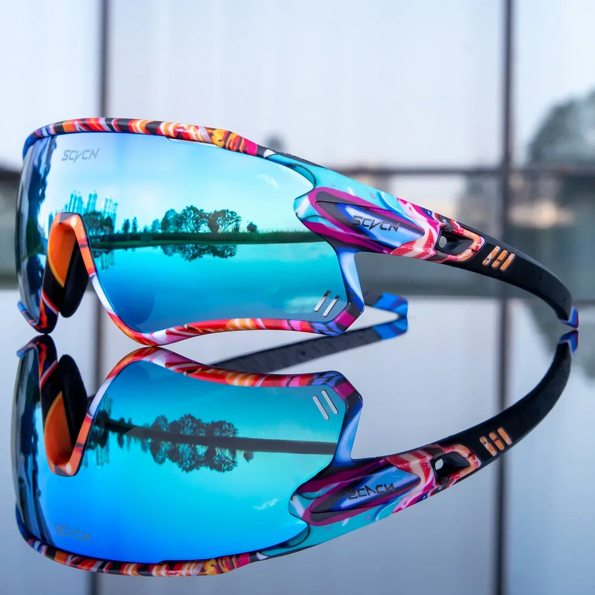 Scvcn Mens Photochromic Sunglasses Cycling Glasses Mountain Bike