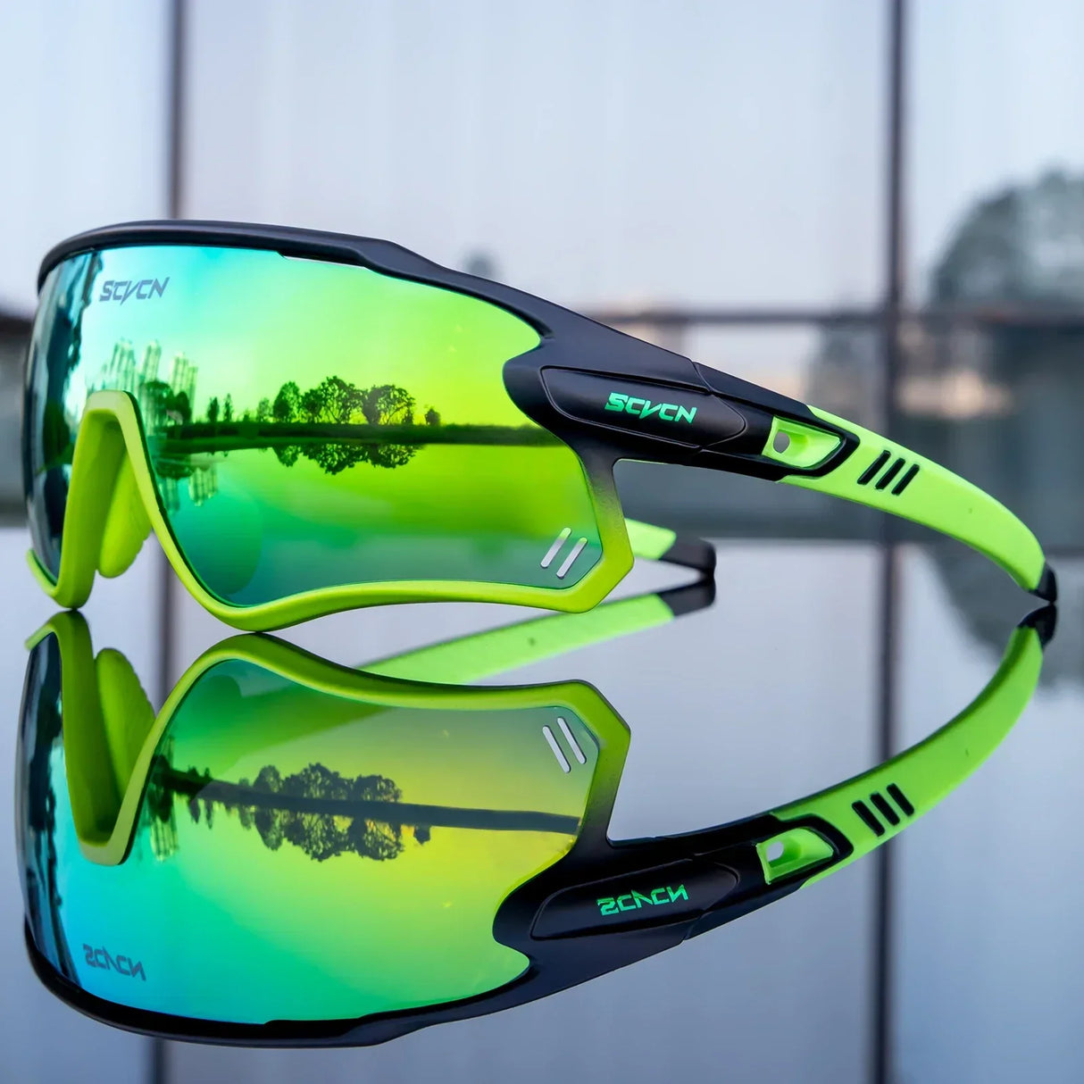 Scvcn Mens Photochromic Sunglasses Cycling Glasses Mountain Bike