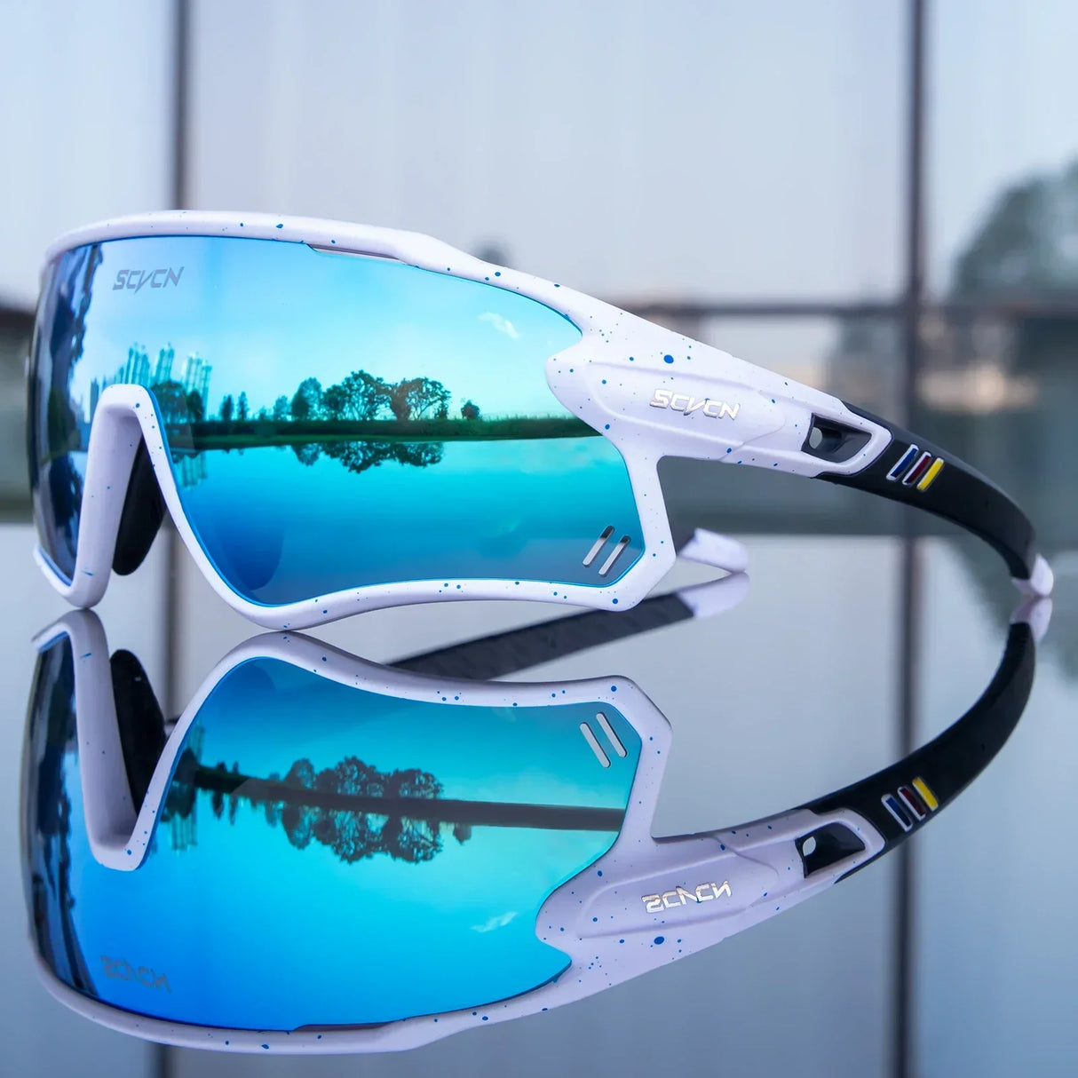 Scvcn Mens Photochromic Sunglasses Cycling Glasses Mountain Bike