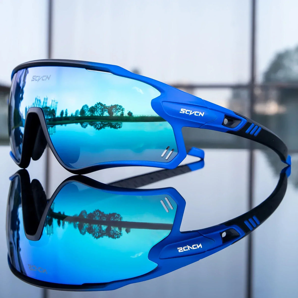 Scvcn Mens Photochromic Sunglasses Cycling Glasses Mountain Bike