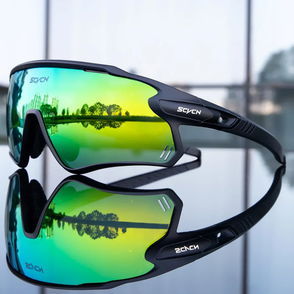 Scvcn Mens Photochromic Sunglasses Cycling Glasses Mountain Bike