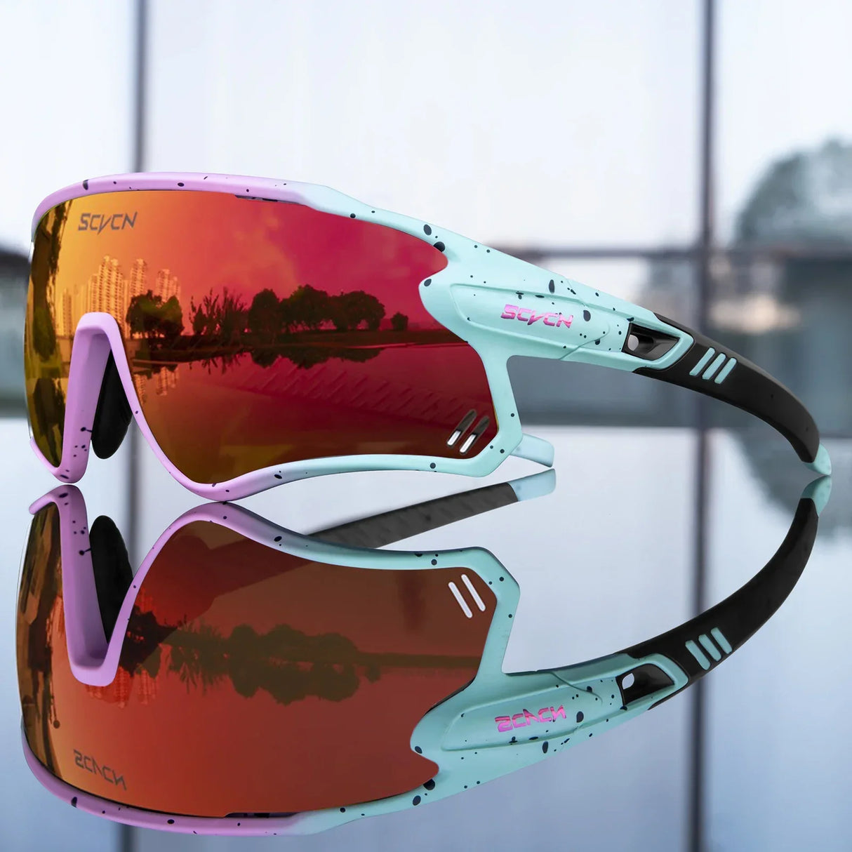 Scvcn Mens Photochromic Sunglasses Cycling Glasses Mountain Bike