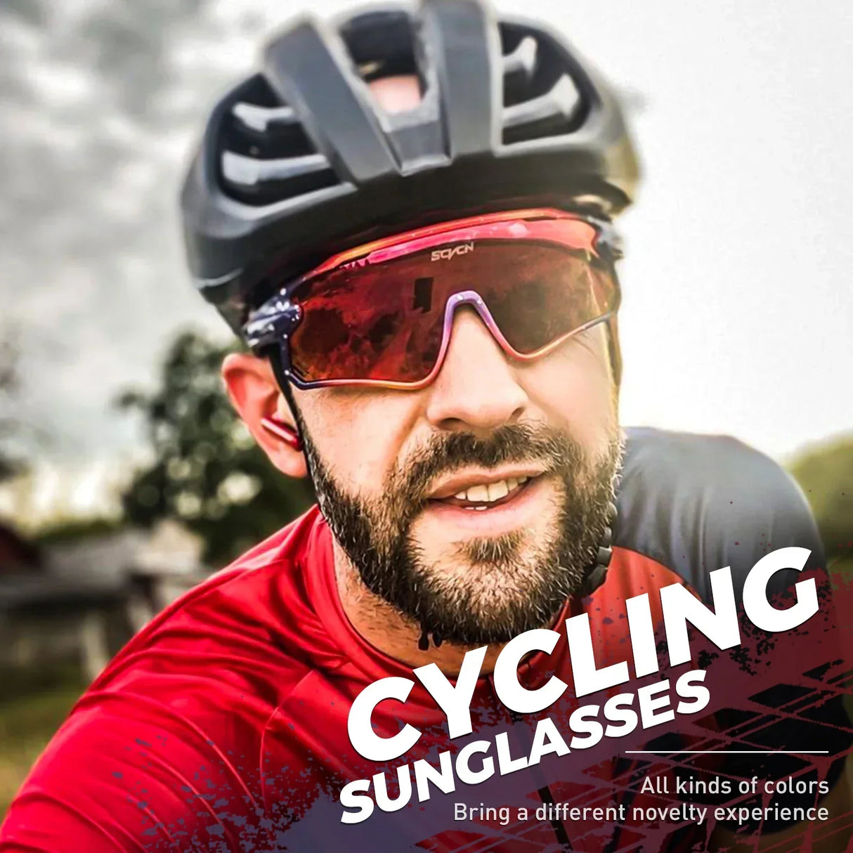 Scvcn Mens Photochromic Sunglasses Cycling Glasses Mountain Bike