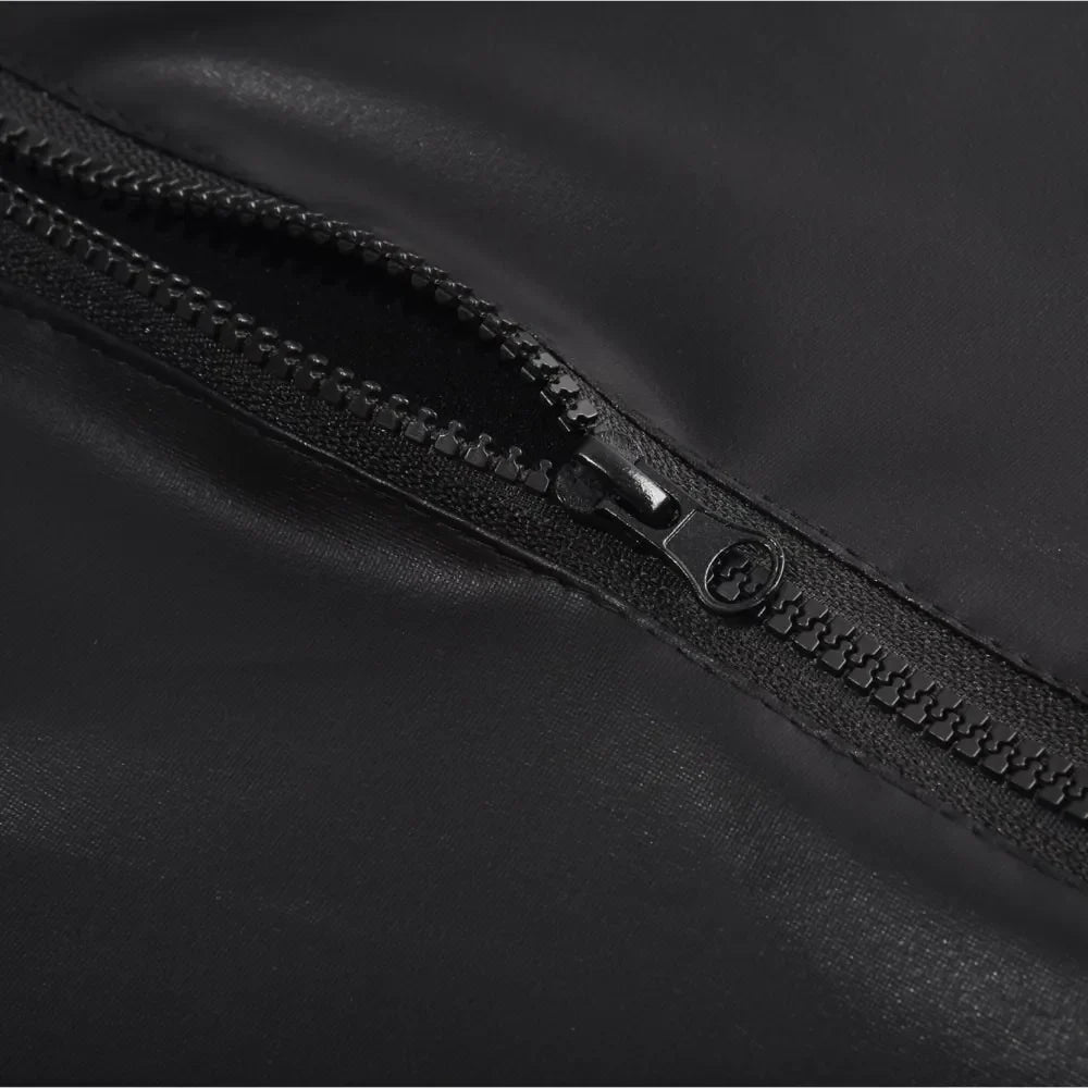 Mens PU Leather Tank Tops Sleeveless Zip TShirt
