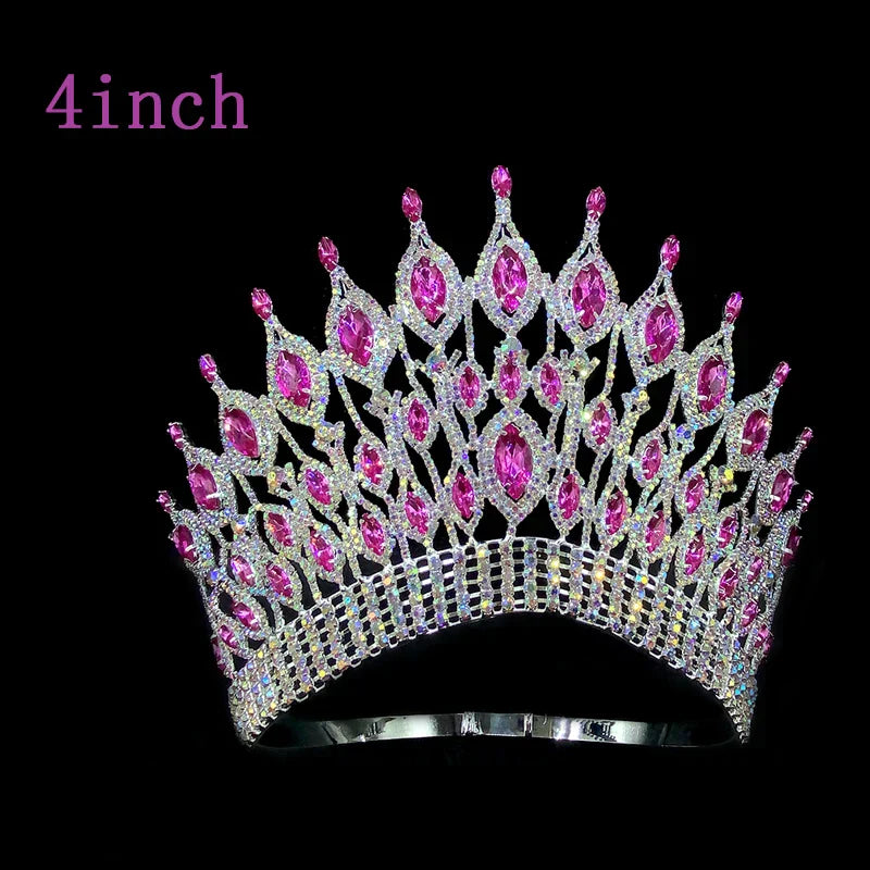 Miss Universe Wedding Crown Queen Rhinestone Tiara Party