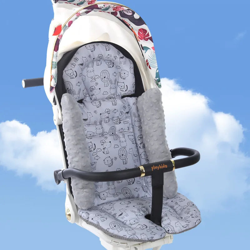 Baby Stroller Seat Cushion Cotton Breathable Pushchair Car