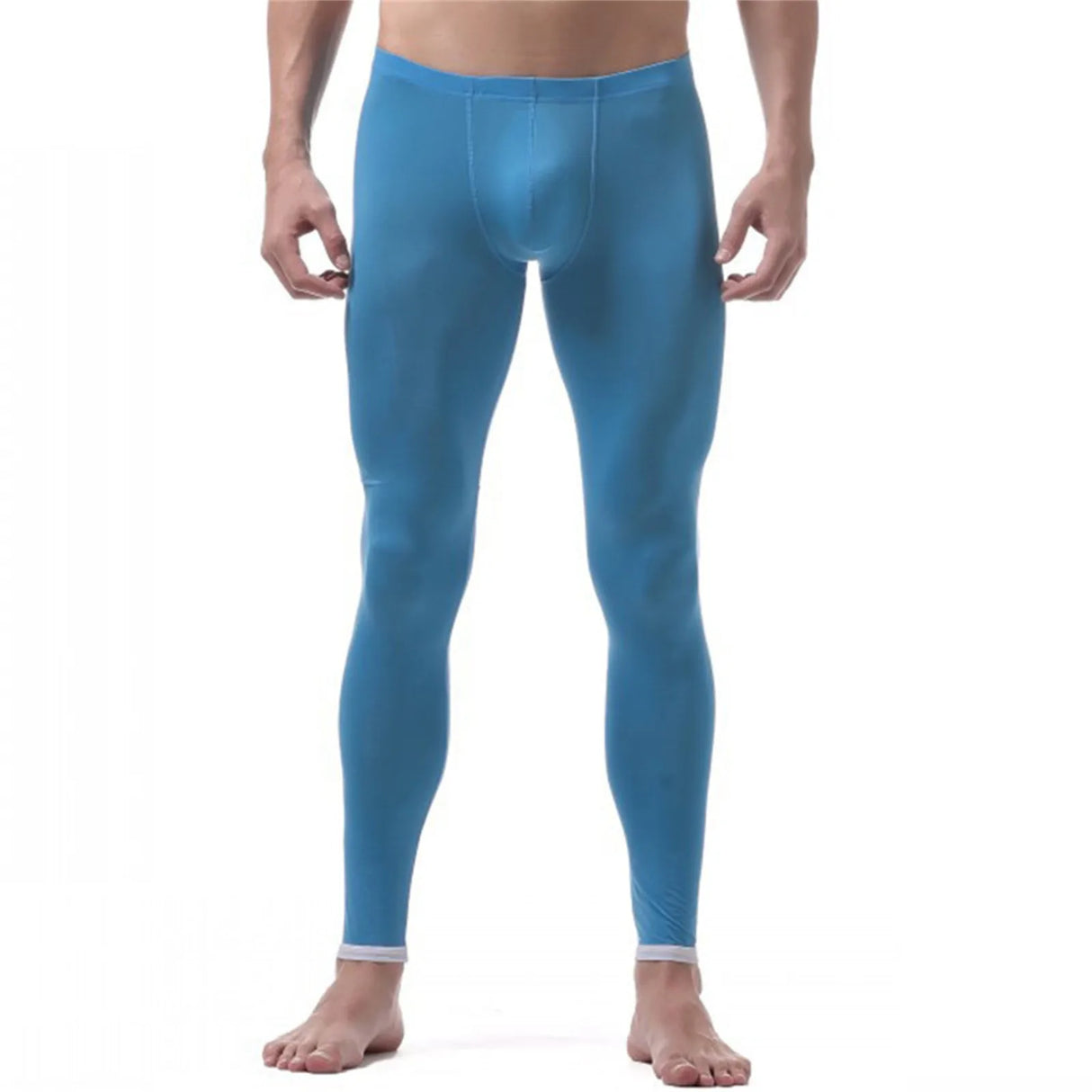 Men'S Long Leggings Soild Elastic Waisted Home Trousers