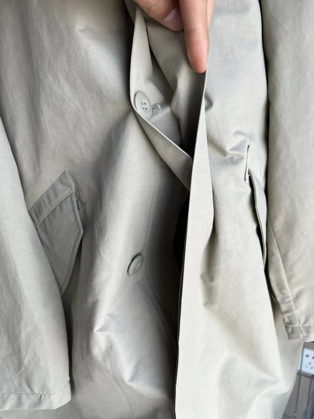 Tech hooded parka New Spring 2024 Straight Trench