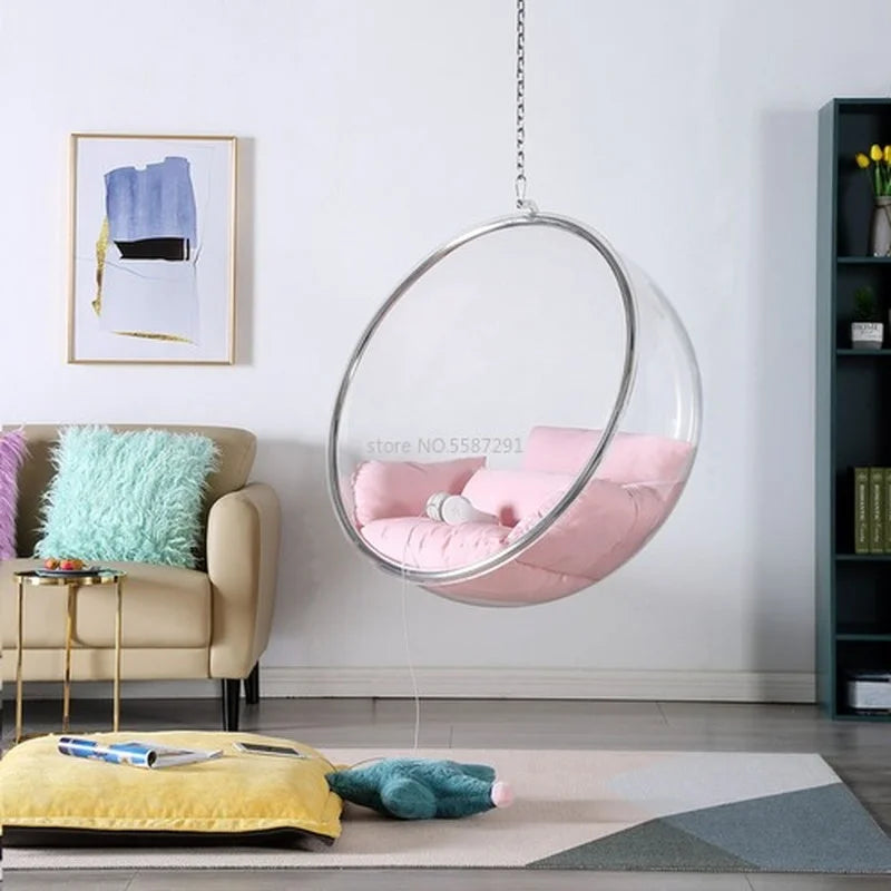 Net Red Transparent Bubble Hemispheric Acrylic Hanging Basket