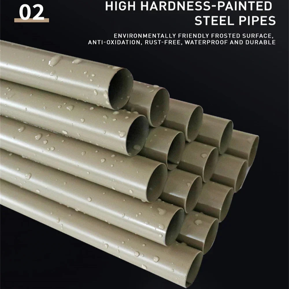 LEEGOHOME Wardrobe 145x45x170cm 26mm Painted Alloy Steel Pipe