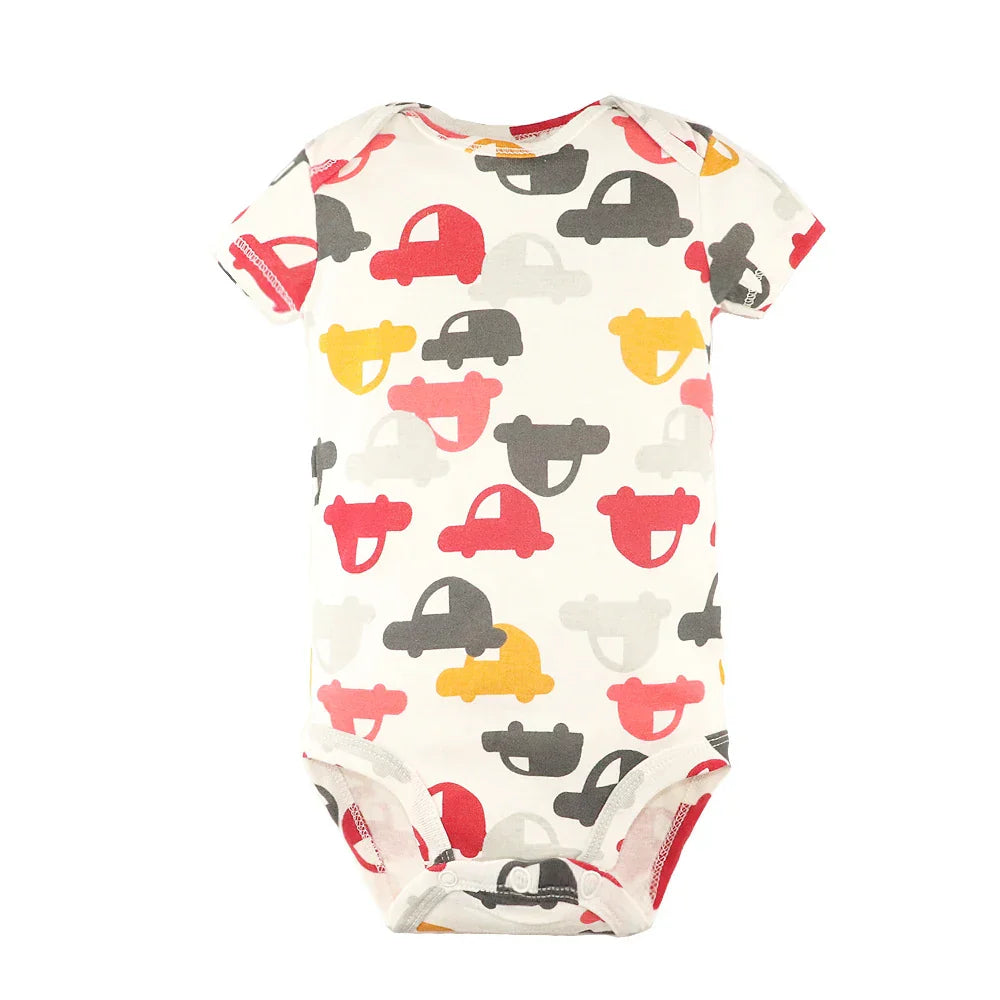 3PCS Baby Bodysuits+Pants Cotton Newborn Baby Boy Clothes