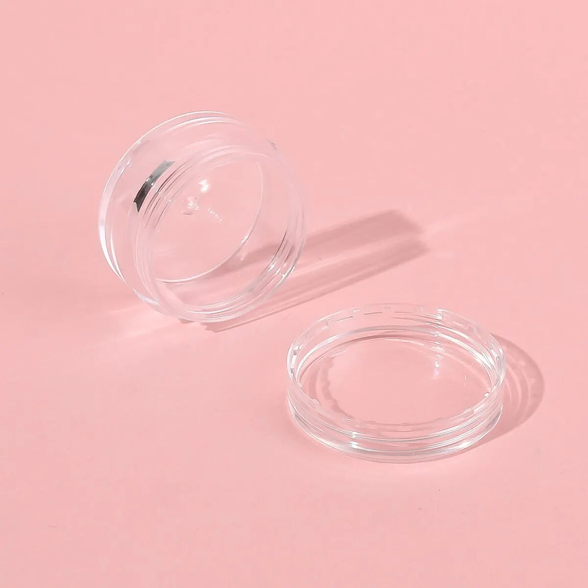 10Pcs 10g Round Clear Jars with Screw Cap