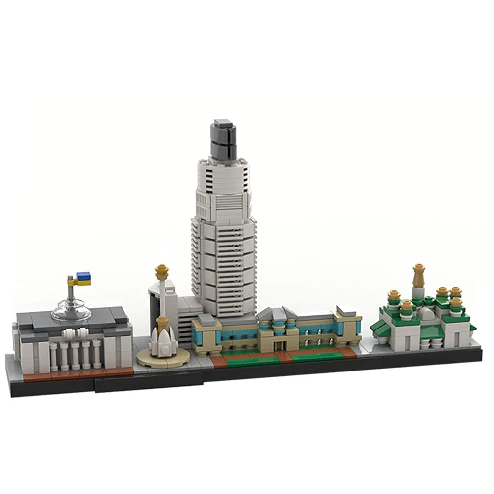 BuildMOC City Skyline Saint Petersburg Rome Washington Rotterdam