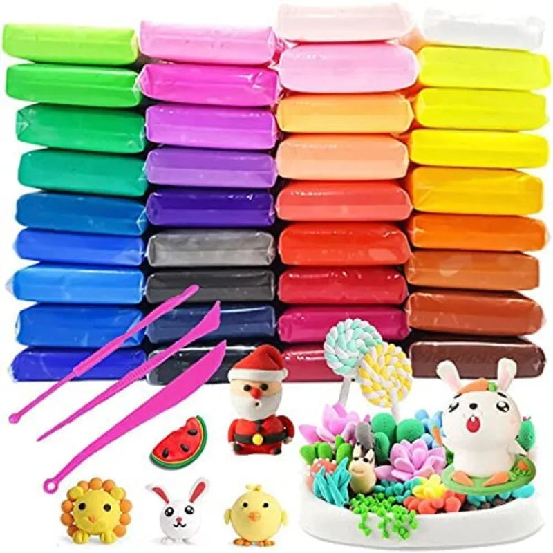 500g Super Light Clay Colorful Plasticine Color Handmade