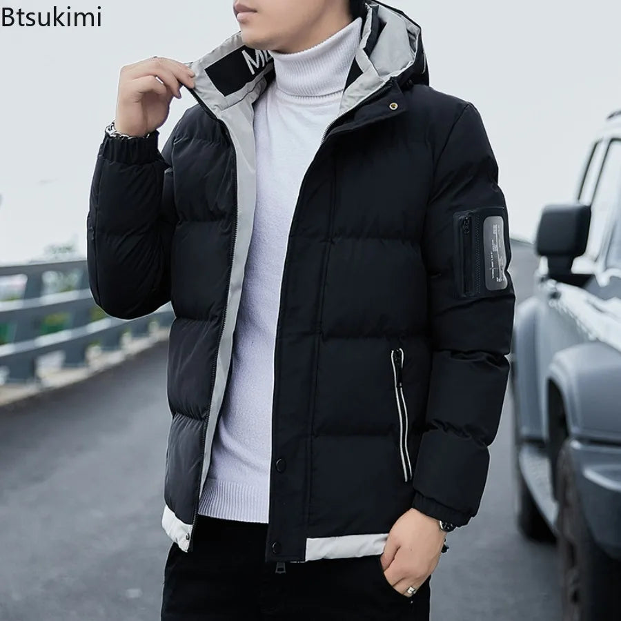 2024 Winter Korean Style Parkas Men's Puffer Jacket