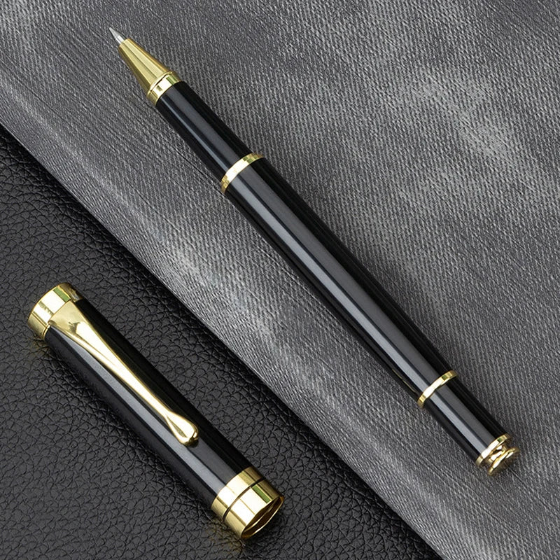 Customize Gold Color Text Gel Pens Engraving Metal
