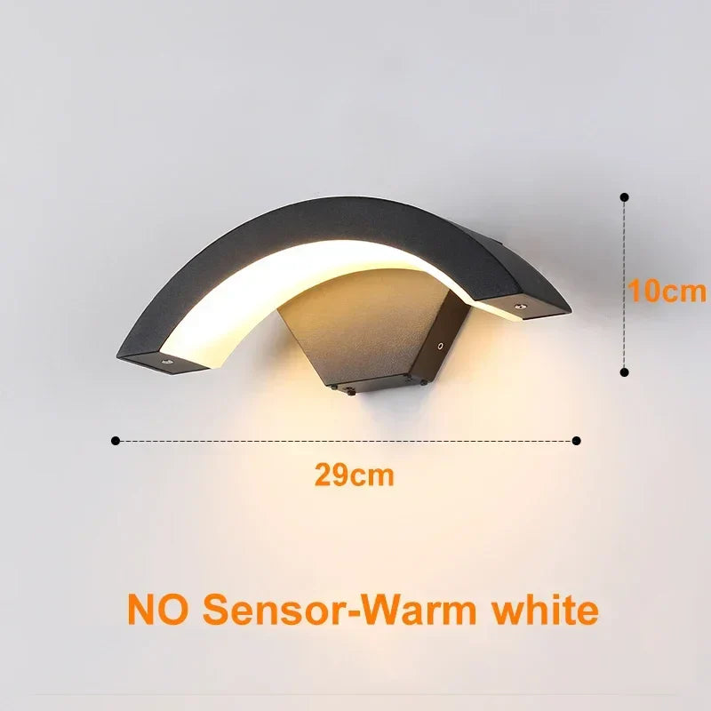 Moden waterproof outdoor wall lamp PIR motion sensor