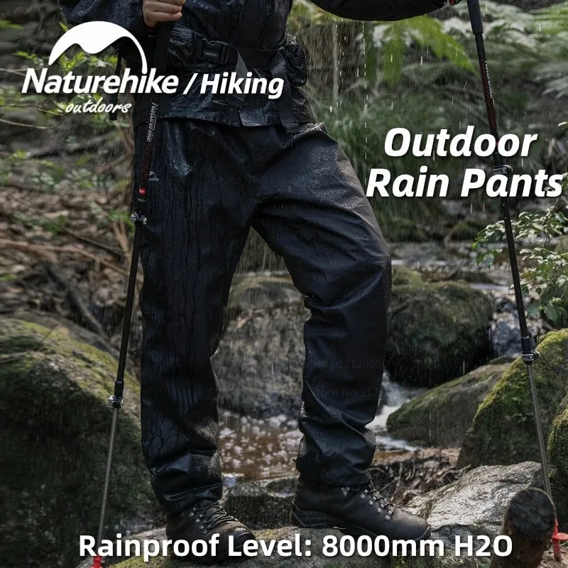 Naturehike 2024 Windproof Rainproof Pants Upgraded Men Outdoor