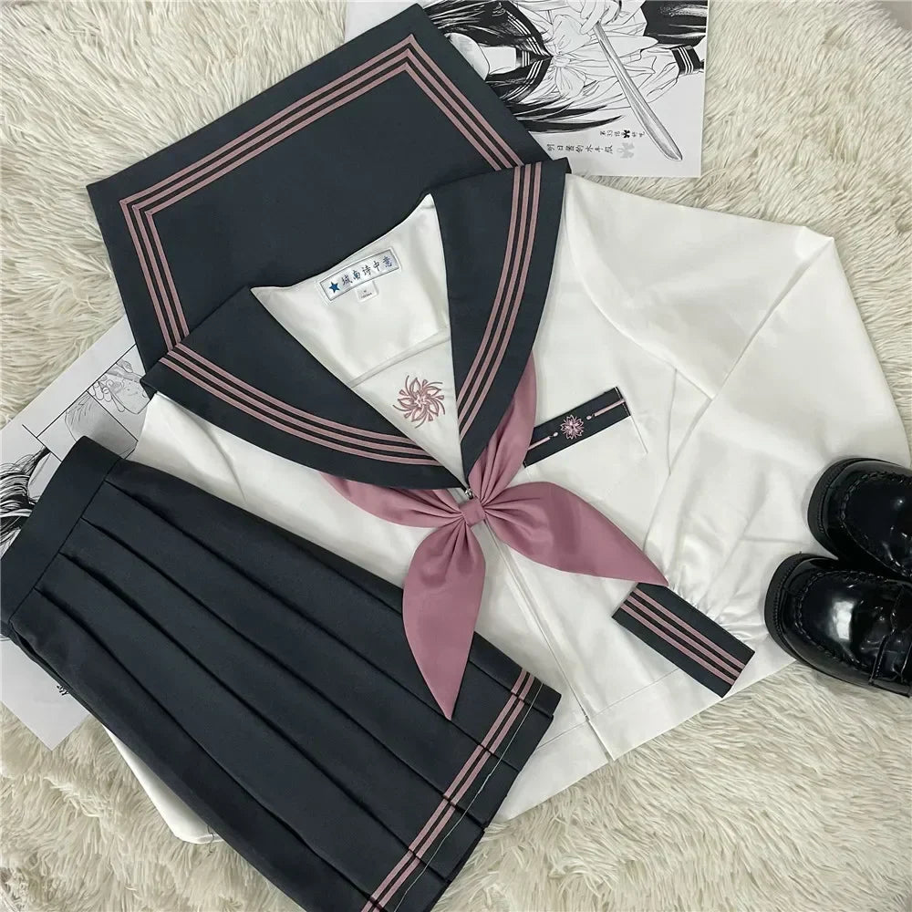 JK uniform suit Japanese college style sweet long