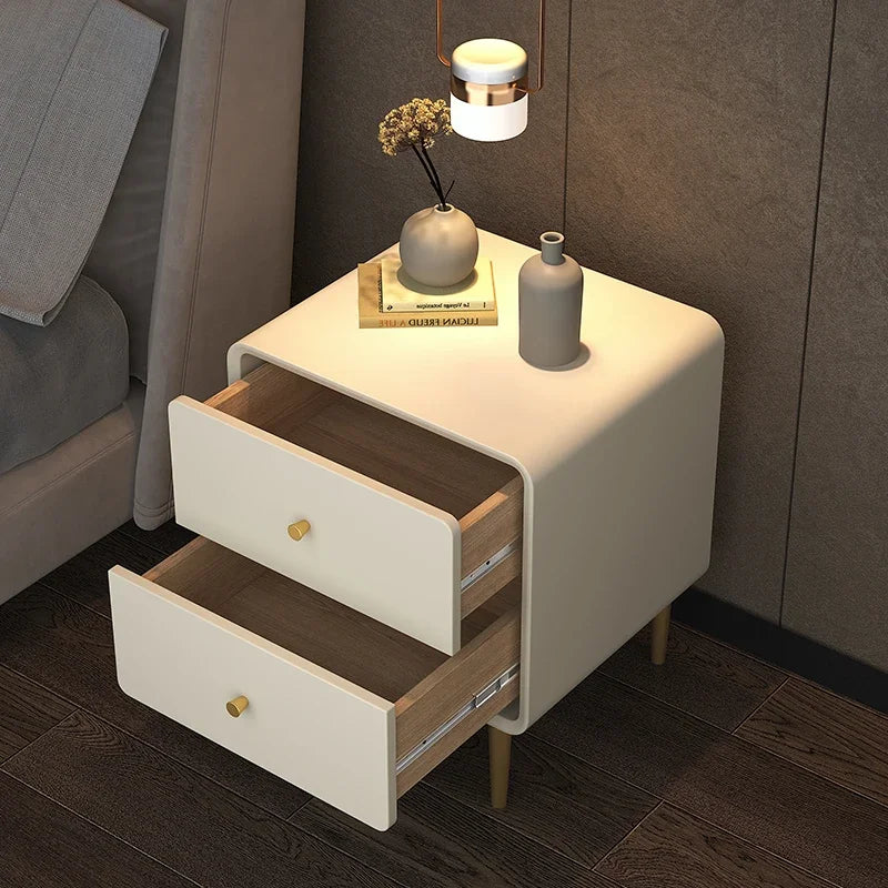 Storage Organizer Bedsides Table Drawers Unique Wood Italian