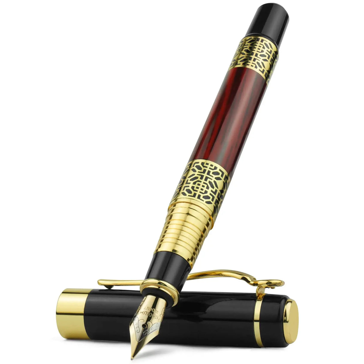 Retro Metal Fountain Pen F Nib Classic Design