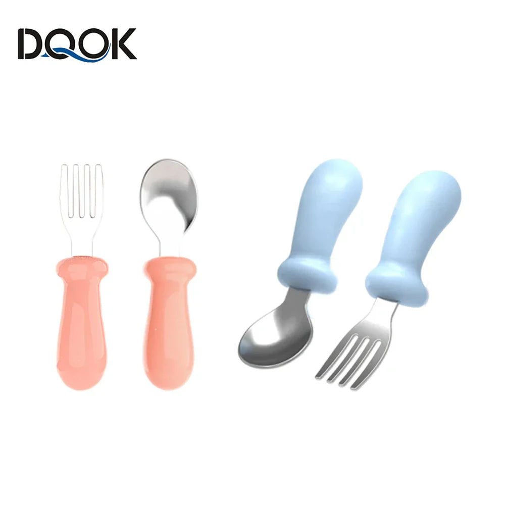 Baby Cartoon Tableware Set Children Utensil Stainless Steel