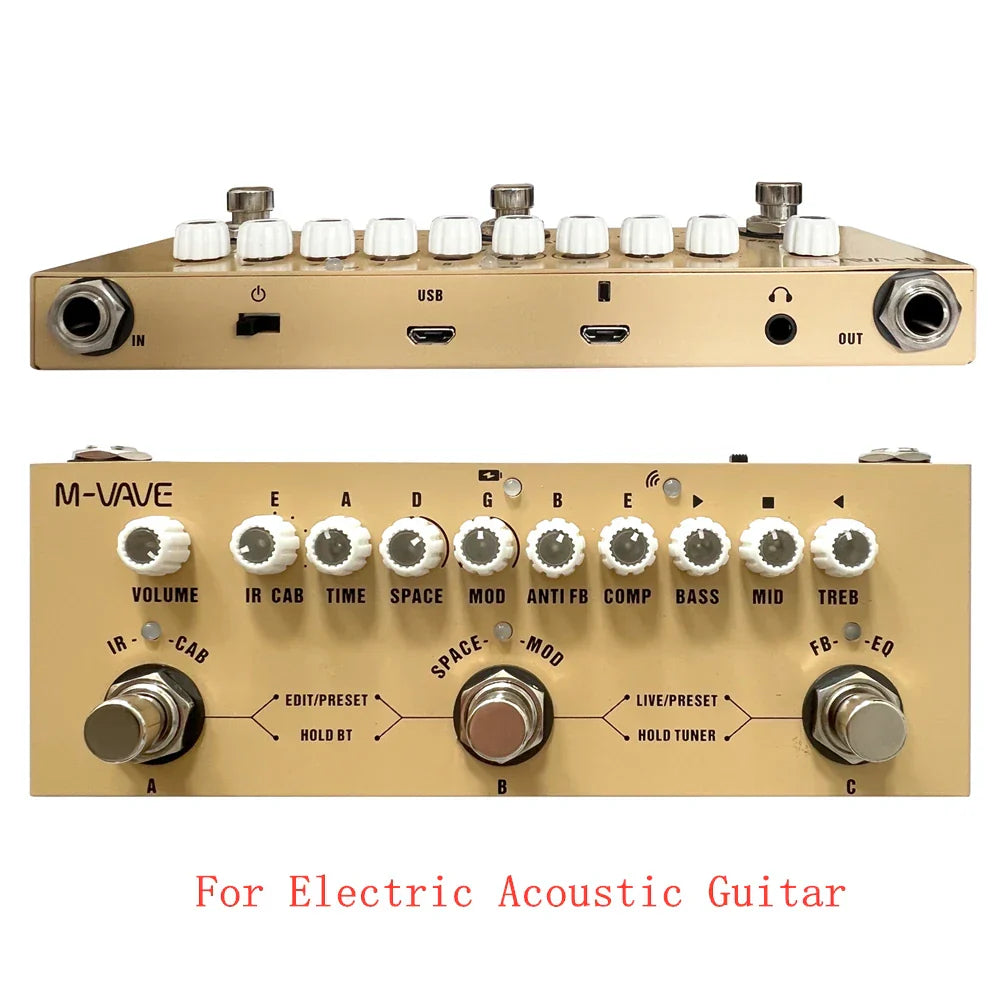 M-vave Cube BABY Rechargeable Multi Effects Pedal Delay