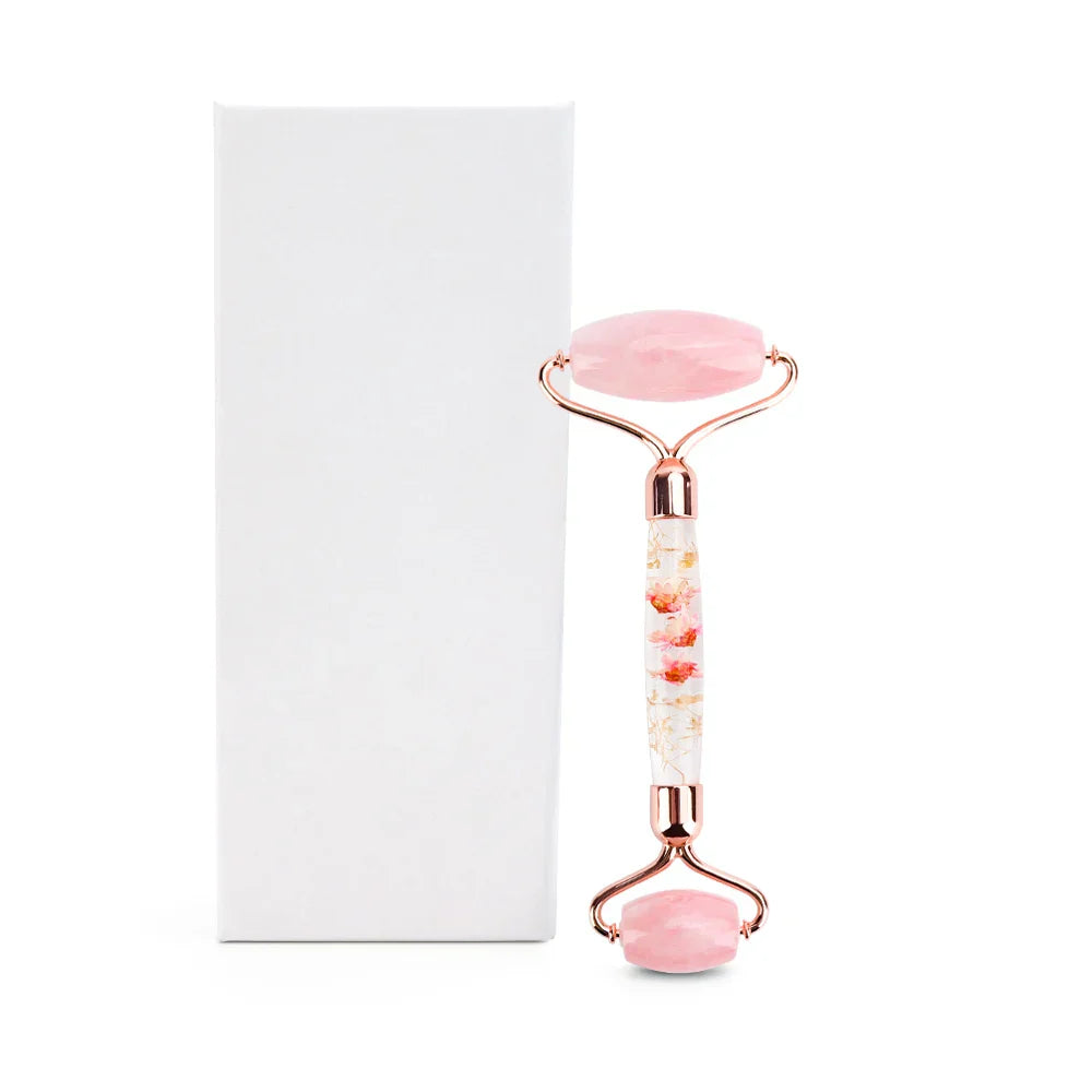 Natural Jade Roller Gua Sha Set Massager for
