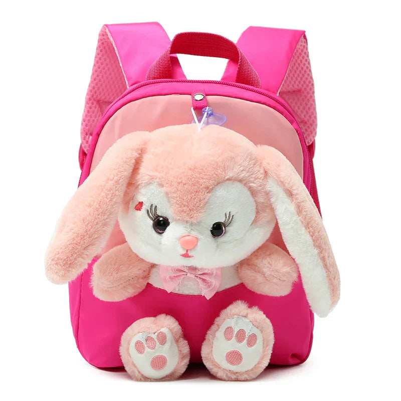 Plush 3D Rabbit Backpack for Boys Girls Kids