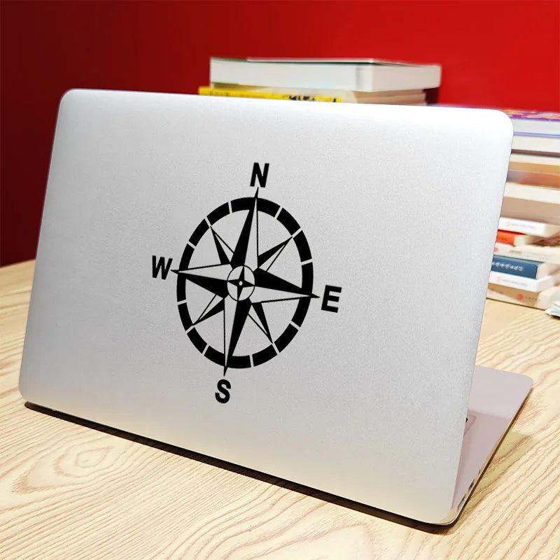Compass Vinyl Decorative Laptop Decal for Macbook M2
