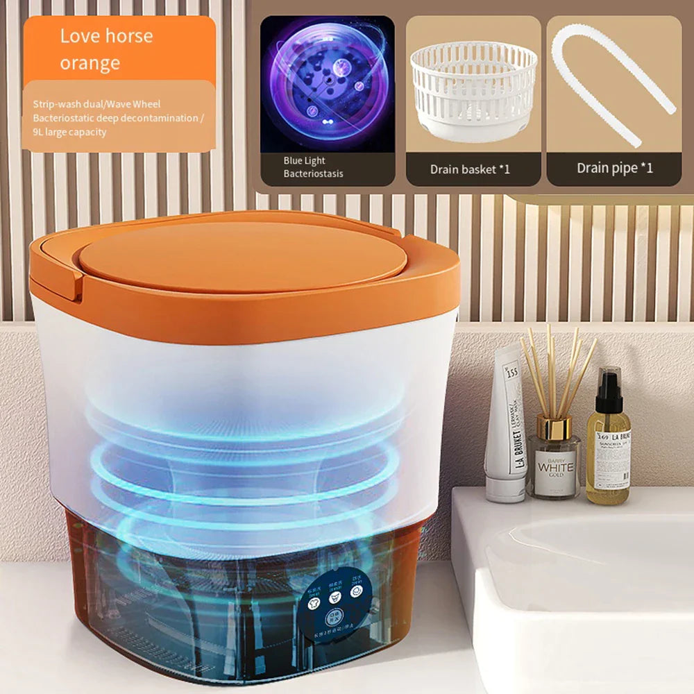 9L Tourist Portable Mini Washing Machine with Dryer