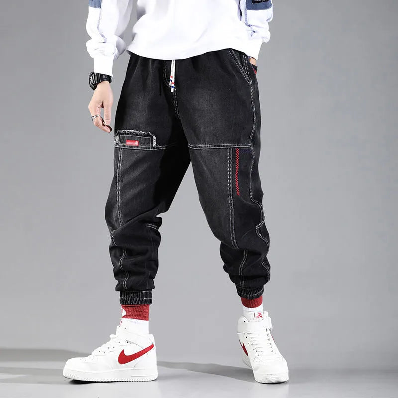 2023 Spring Autumn New Streetwear Baggy Jeans Men
