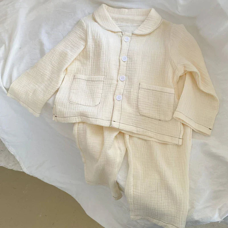 Kids Clothes Girls Loungewear Spring Cotton Yarn Polka