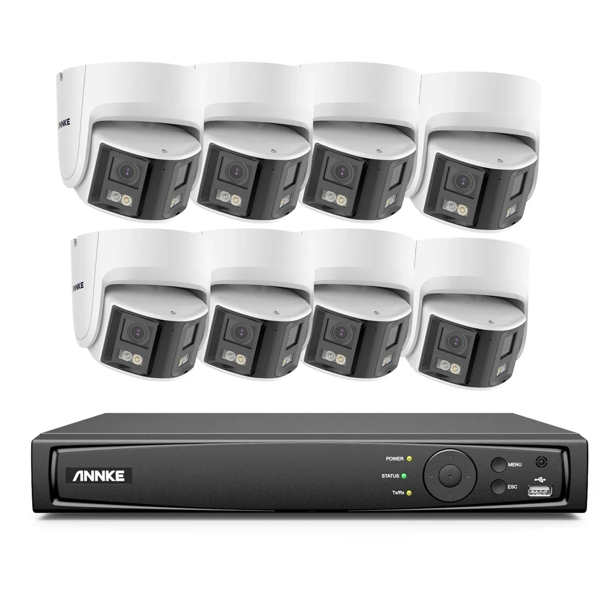 ANNKE 4K 180° Panoramic POE Security Camera Kit