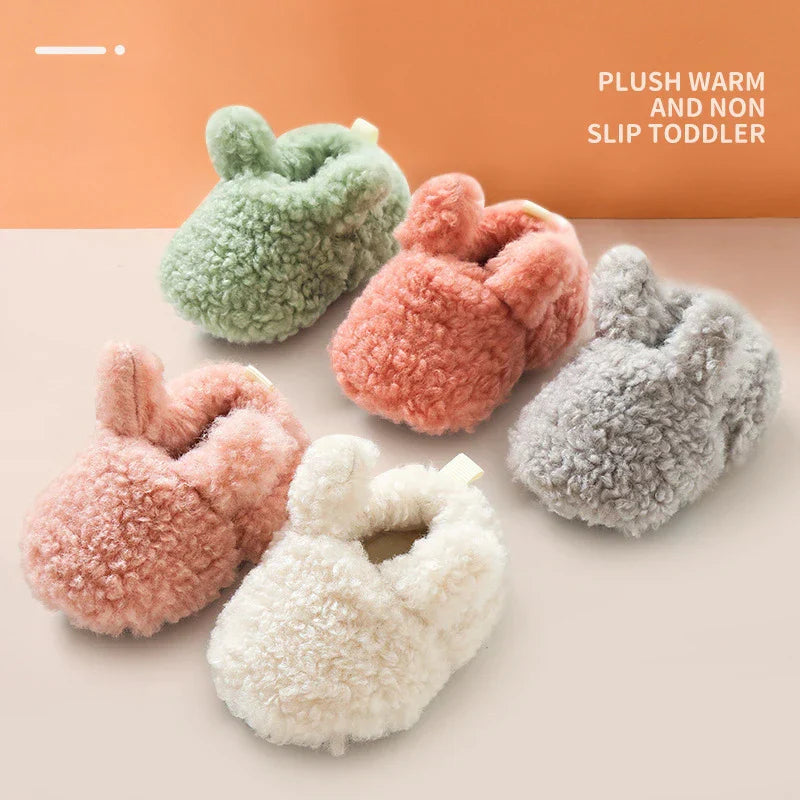 Toddler First Walker Socks Solid Color Tethered Leg