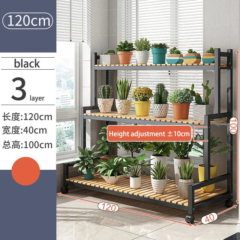Indoor flower stand, balcony flower shelf, living room