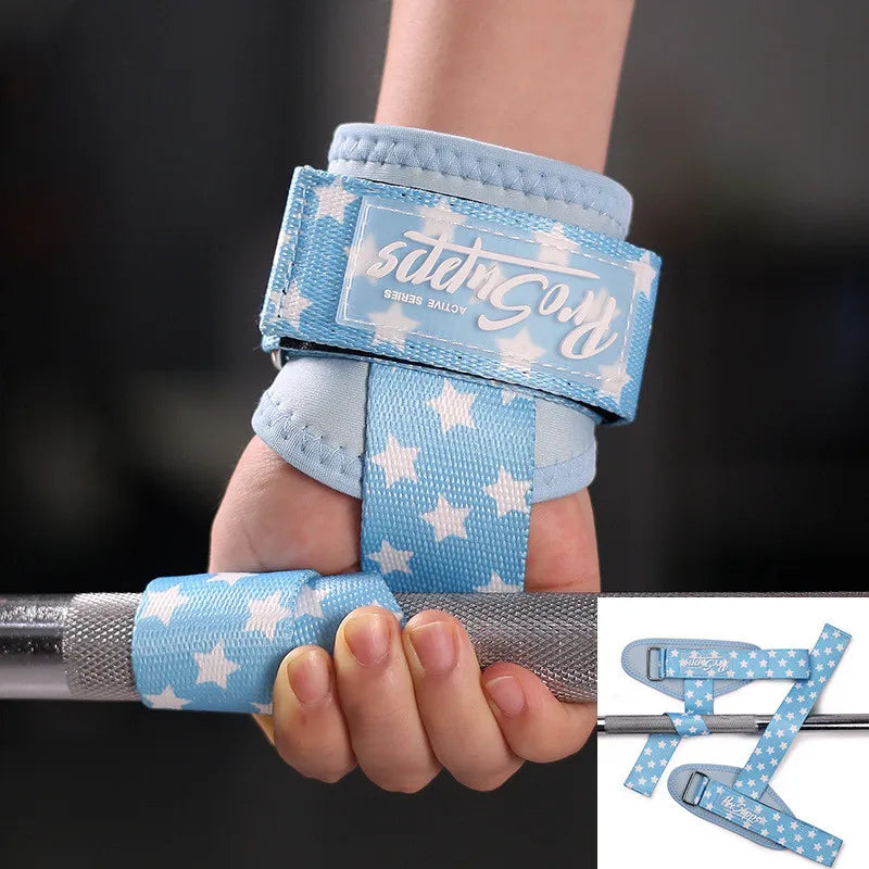 Gym Wrist Straps Weightlifting Bodybuilding Powerlifting Strength Training