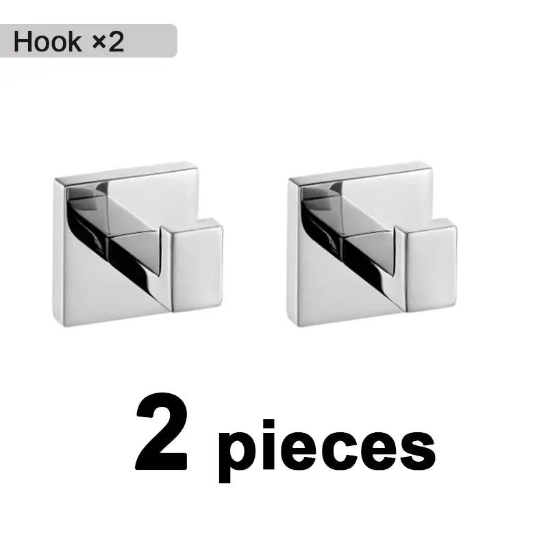 Mirror Chrome Polished Bathroom Hardware Stainless Steel Towel