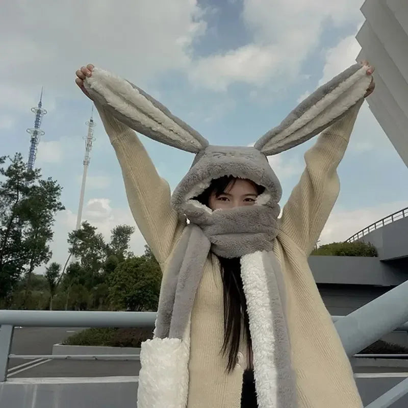 Fashion Scarf Hat Glove 3 Piece Women Plush