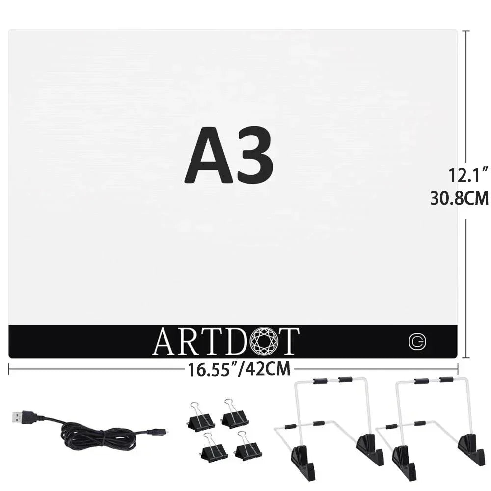 ARTDOT LED Light Pad For 5D Stitch Diamond