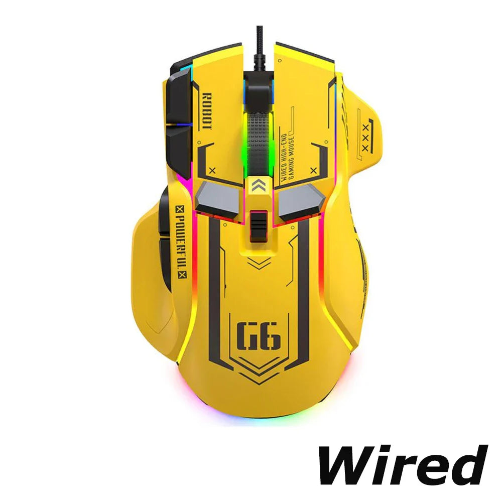 RYRA Rechargeable Bluetooth Wireless Mouse Gaming Mouse 12-Key