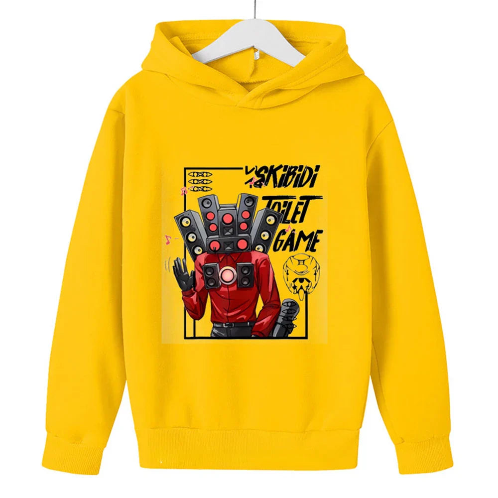 Skibidi Toilet Hoodie Hot Game Kids Cartoon Sweatshirts