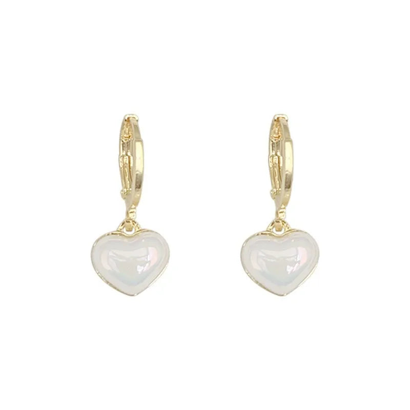 New Korean Romantic Love Pearl Premium Pendant Earrings