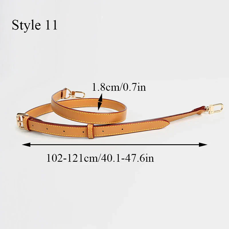 100 Genuine Leather 105CM Bag Strap for LV