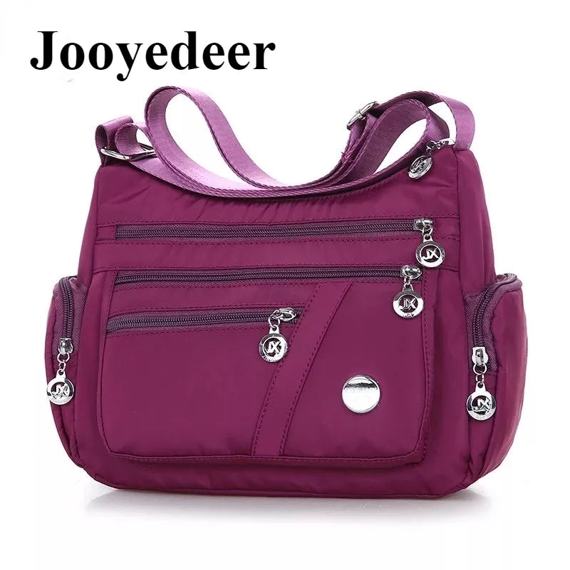 Jooyedeer Women Oxford Waterproof Shoulder Bag Casual Crossbody