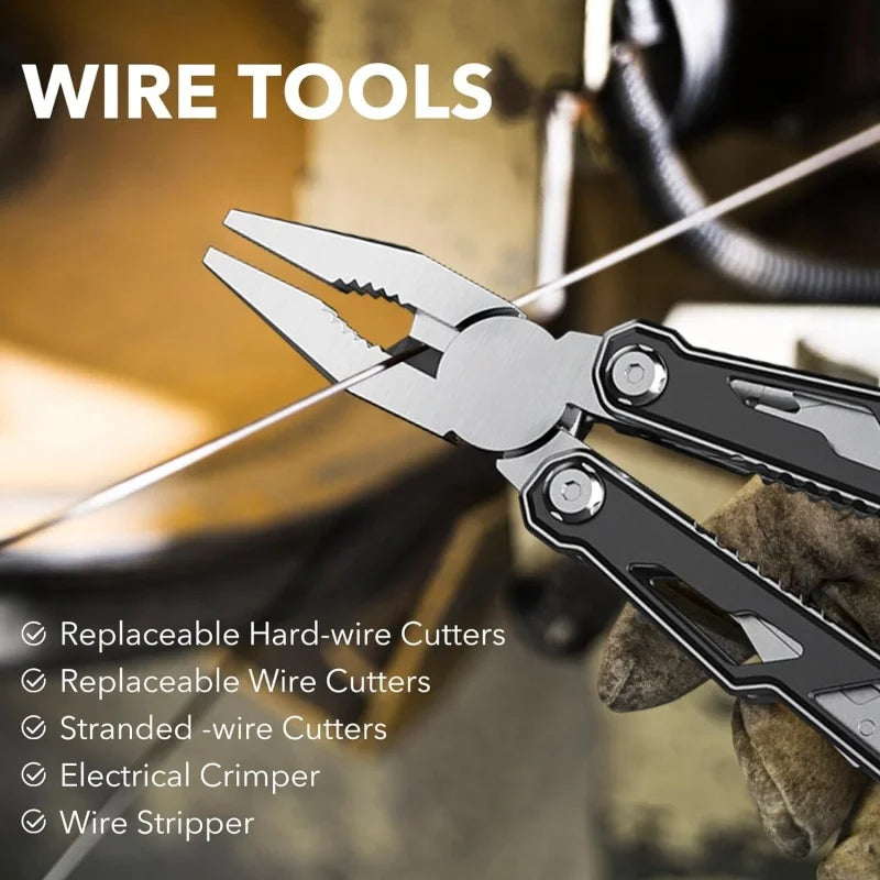 Multitool with Safety Locking16-in-1 Multi Tool Stainless Steel
