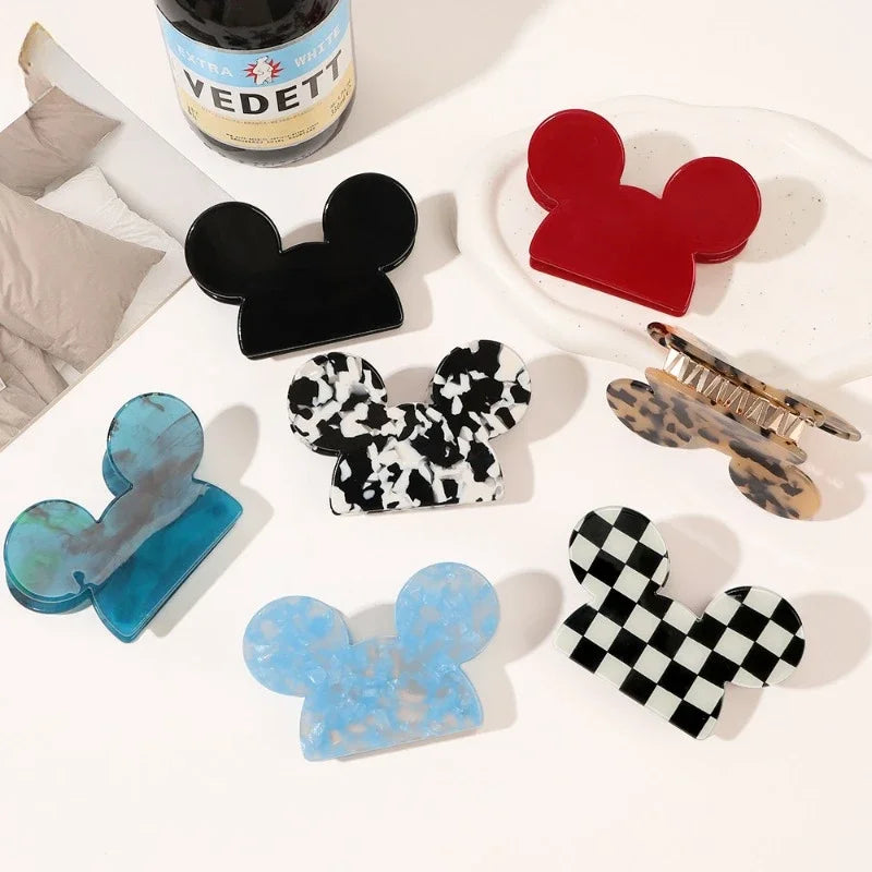 Cartoon Mickey Acetate Hair Claw for Women Girls