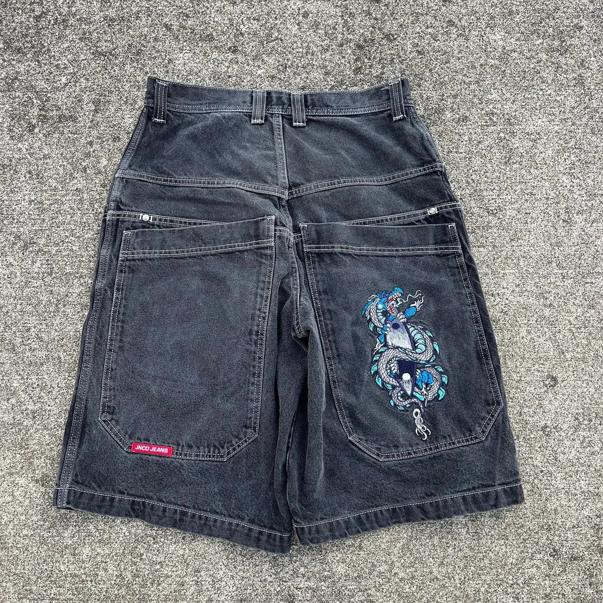Harajuku Japanese Anime Y2K Pants Graphic Baggy Denim